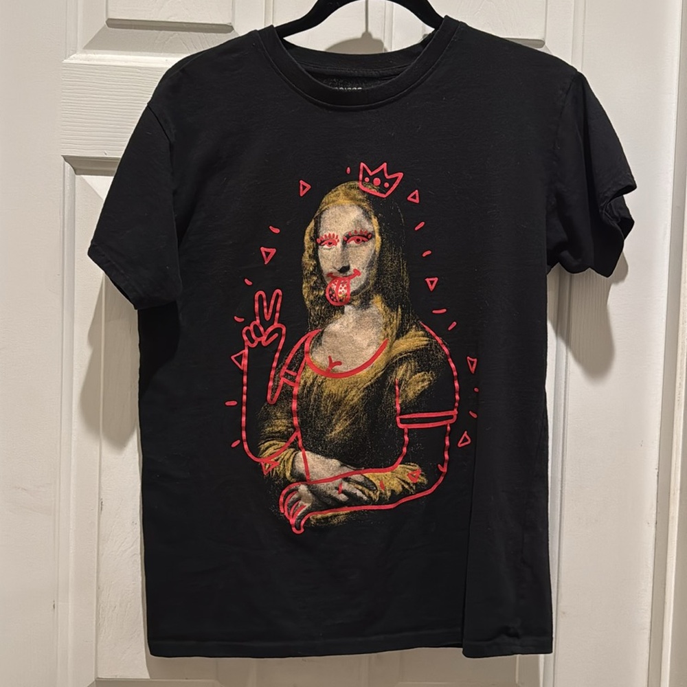 Brisco Graffiti Mona Lisa T-shirt size medium